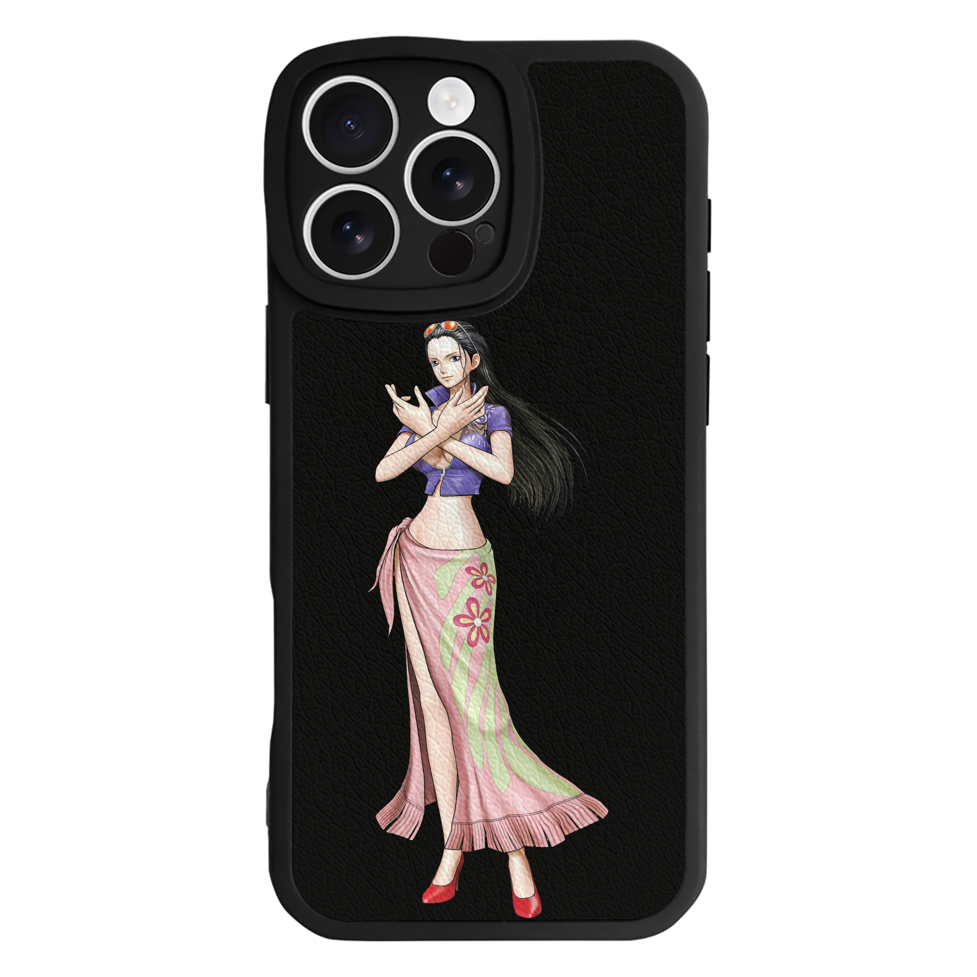 （画像用） ワンピース ニコ・ロビン ONE PIECE Nico Robin 【iPhone 16シリーズ対応】シリコンスマホケース（レザー調） 材質：シリコン